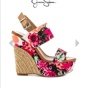Jessica Simpson Anika wedge floral 7